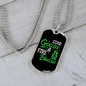Camper Necklace Star Gazin Fire Necklace Stainless Steel or 18k Gold Dog Tag 24" Chain-Express Your Love Gifts