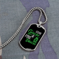 Camper Necklace Star Gazin Fire Necklace Stainless Steel or 18k Gold Dog Tag 24" Chain-Express Your Love Gifts