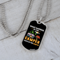 Camper Necklace Stays In The Camp Necklace Stainless Steel or 18k Gold Dog Tag 24" Chain-Express Your Love Gifts