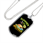 Camper Necklace Summer Beach Ocean Necklace Stainless Steel or 18k Gold Dog Tag 24" Chain-Express Your Love Gifts