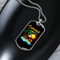 Camper Necklace Summer Beach White Necklace Stainless Steel or 18k Gold Dog Tag 24" Chain-Express Your Love Gifts