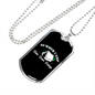 Camper Necklace Summer Camp White Necklace Stainless Steel or 18k Gold Dog Tag 24" Chain-Express Your Love Gifts
