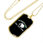Camper Necklace Summer Camp White Necklace Stainless Steel or 18k Gold Dog Tag 24" Chain-Express Your Love Gifts