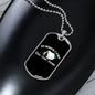 Camper Necklace Summer Camp White Necklace Stainless Steel or 18k Gold Dog Tag 24" Chain-Express Your Love Gifts