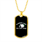 Camper Necklace Summer Camp White Necklace Stainless Steel or 18k Gold Dog Tag 24" Chain-Express Your Love Gifts