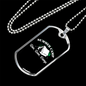 Camper Necklace Summer Camp White Necklace Stainless Steel or 18k Gold Dog Tag 24" Chain-Express Your Love Gifts