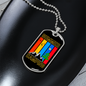 Camper Necklace Summer Camping Necklace Stainless Steel or 18k Gold Dog Tag 24" Chain-Express Your Love Gifts