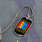 Camper Necklace Summer Camping Necklace Stainless Steel or 18k Gold Dog Tag 24" Chain-Express Your Love Gifts