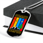 Camper Necklace Summer Camping Necklace Stainless Steel or 18k Gold Dog Tag 24" Chain-Express Your Love Gifts