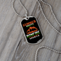 Camper Necklace Summer Nights Bonfire Lights Necklace Stainless Steel or 18k Gold Dog Tag 24" Chain-Express Your Love Gifts