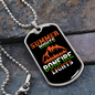 Camper Necklace Summer Nights Bonfire Lights Necklace Stainless Steel or 18k Gold Dog Tag 24" Chain-Express Your Love Gifts