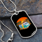 Camper Necklace Summer Van Tree Necklace Stainless Steel or 18k Gold Dog Tag 24" Chain-Express Your Love Gifts