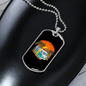 Camper Necklace Summer Van Tree Necklace Stainless Steel or 18k Gold Dog Tag 24" Chain-Express Your Love Gifts