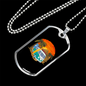 Camper Necklace Summer Van Tree Necklace Stainless Steel or 18k Gold Dog Tag 24" Chain-Express Your Love Gifts