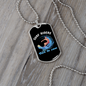 Camper Necklace Surf Riders Catch Necklace Stainless Steel or 18k Gold Dog Tag 24" Chain-Express Your Love Gifts