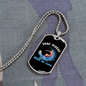 Camper Necklace Surf Riders Catch Necklace Stainless Steel or 18k Gold Dog Tag 24" Chain-Express Your Love Gifts