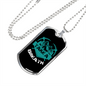 Camper Necklace Take a Breath Necklace Stainless Steel or 18k Gold Dog Tag 24" Chain-Express Your Love Gifts