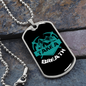 Camper Necklace Take a Breath Necklace Stainless Steel or 18k Gold Dog Tag 24" Chain-Express Your Love Gifts