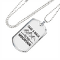 Camper Necklace Take A Walk Necklace Stainless Steel or 18k Gold Dog Tag 24" Chain-Express Your Love Gifts