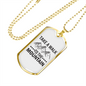 Camper Necklace Take A Walk Necklace Stainless Steel or 18k Gold Dog Tag 24" Chain-Express Your Love Gifts