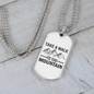 Camper Necklace Take A Walk Necklace Stainless Steel or 18k Gold Dog Tag 24" Chain-Express Your Love Gifts