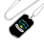 Camper Necklace Take Me To Mountains Necklace Stainless Steel or 18k Gold Dog Tag 24" Chain-Express Your Love Gifts