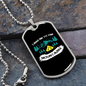 Camper Necklace Take Me To Mountains Necklace Stainless Steel or 18k Gold Dog Tag 24" Chain-Express Your Love Gifts