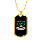 Camper Necklace Take Me To Mountains Necklace Stainless Steel or 18k Gold Dog Tag 24" Chain-Express Your Love Gifts