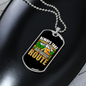 Camper Necklace Take The Scenic Route Always Necklace Stainless Steel or 18k Gold Dog Tag 24" Chain-Express Your Love Gifts