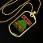 Camper Necklace Take The Scenic Route Necklace Stainless Steel or 18k Gold Dog Tag 24" Chain-Express Your Love Gifts