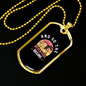 Camper Necklace The Adventure Begins Necklace Stainless Steel or 18k Gold Dog Tag 24" Chain-Express Your Love Gifts