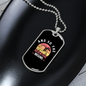 Camper Necklace The Adventure Begins Necklace Stainless Steel or 18k Gold Dog Tag 24" Chain-Express Your Love Gifts