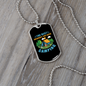 Camper Necklace The Best Memories Blue Necklace Stainless Steel or 18k Gold Dog Tag 24" Chain-Express Your Love Gifts