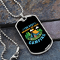 Camper Necklace The Best Memories Blue Necklace Stainless Steel or 18k Gold Dog Tag 24" Chain-Express Your Love Gifts