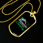 Camper Necklace The Best Memories Green Necklace Stainless Steel or 18k Gold Dog Tag 24" Chain-Express Your Love Gifts
