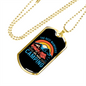 Camper Necklace The Best Memories Necklace Stainless Steel or 18k Gold Dog Tag 24" Chain-Express Your Love Gifts