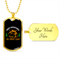 Camper Necklace The Forest Camp Necklace Stainless Steel or 18k Gold Dog Tag 24" Chain-Express Your Love Gifts