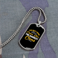 Camper Necklace The Hardest Climb Necklace Stainless Steel or 18k Gold Dog Tag 24" Chain-Express Your Love Gifts