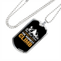 Camper Necklace The Hardest Climb White Necklace Stainless Steel or 18k Gold Dog Tag 24" Chain-Express Your Love Gifts