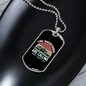 Camper Necklace The Mountains Are Calling Necklace Stainless Steel or 18k Gold Dog Tag 24" Chain-Express Your Love Gifts
