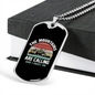 Camper Necklace The Mountains Are Calling Necklace Stainless Steel or 18k Gold Dog Tag 24" Chain-Express Your Love Gifts