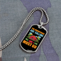Camper Necklace The Mountains Are Calling Red Tent Necklace Stainless Steel or 18k Gold Dog Tag 24" Chain-Express Your Love Gifts