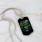 Camper Necklace The Mountains Are Necklace Stainless Steel or 18k Gold Dog Tag 24" Chain-Express Your Love Gifts