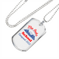 Camper Necklace The Oaks School Necklace Stainless Steel or 18k Gold Dog Tag 24" Chain-Express Your Love Gifts