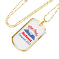 Camper Necklace The Oaks School Necklace Stainless Steel or 18k Gold Dog Tag 24" Chain-Express Your Love Gifts