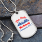 Camper Necklace The Oaks School Necklace Stainless Steel or 18k Gold Dog Tag 24" Chain-Express Your Love Gifts