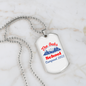 Camper Necklace The Oaks School Necklace Stainless Steel or 18k Gold Dog Tag 24" Chain-Express Your Love Gifts