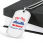 Camper Necklace The Oaks School Necklace Stainless Steel or 18k Gold Dog Tag 24" Chain-Express Your Love Gifts