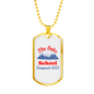 Camper Necklace The Oaks School Necklace Stainless Steel or 18k Gold Dog Tag 24" Chain-Express Your Love Gifts
