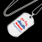 Camper Necklace The Oaks School Necklace Stainless Steel or 18k Gold Dog Tag 24" Chain-Express Your Love Gifts